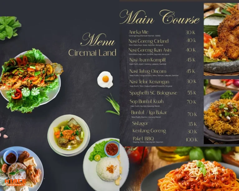 Menu Restaurant Source By Ciremai Glamping